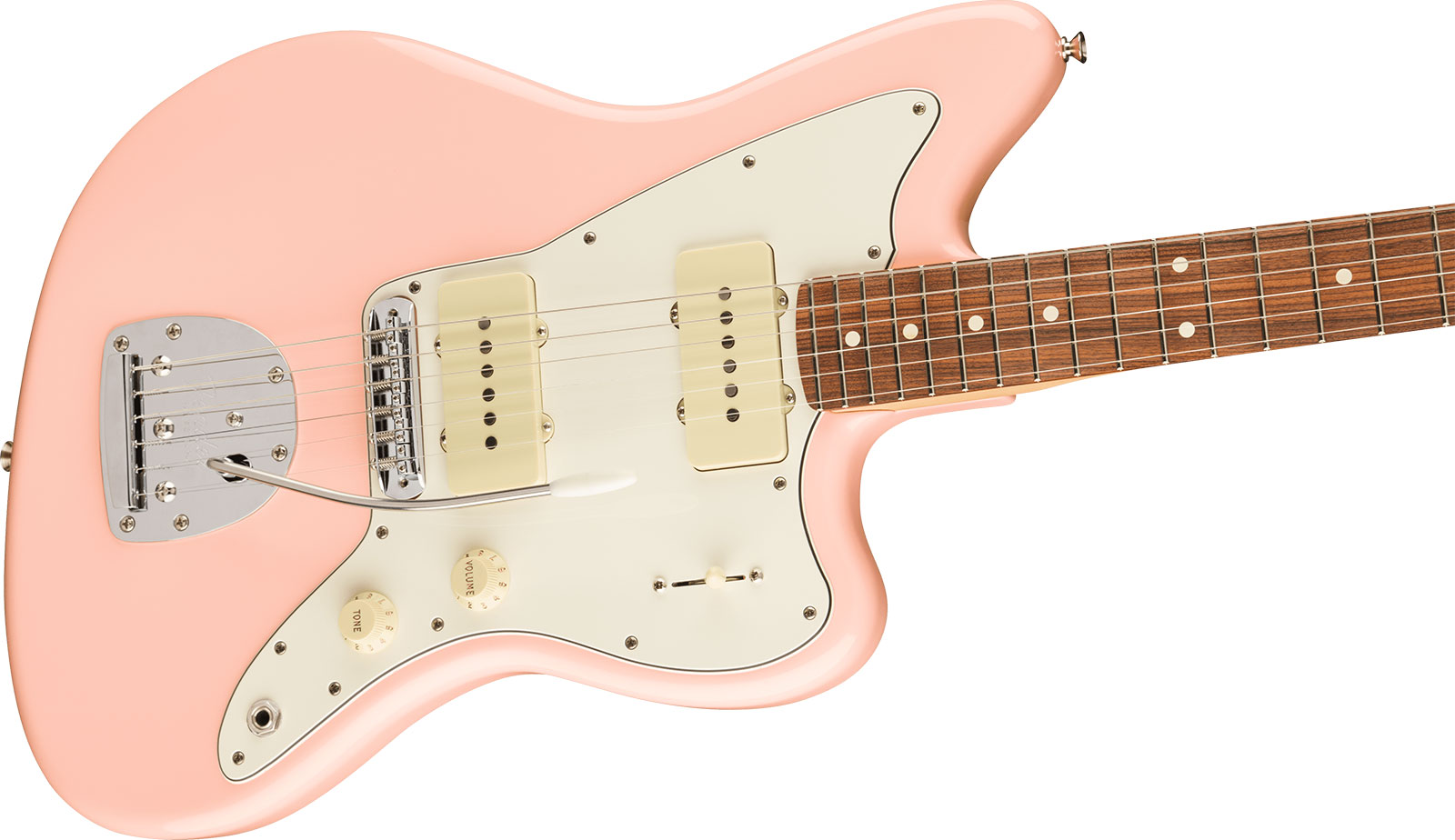 Fender Jazzmaster Player Ltd Mex 2s Trem Pf - Shell Pink - Retro-rock elektrische gitaar - Variation 2