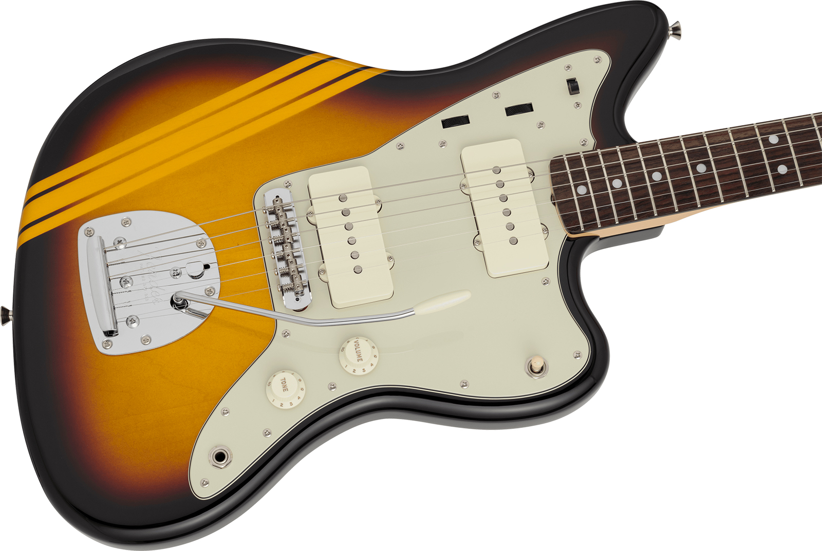 Fender Jazzmaster Traditional 60s Mij Trem 2s Rw - Competition 3-color Sunburst / Aged Natural - Retro-rock elektrische gitaar - Variation 2