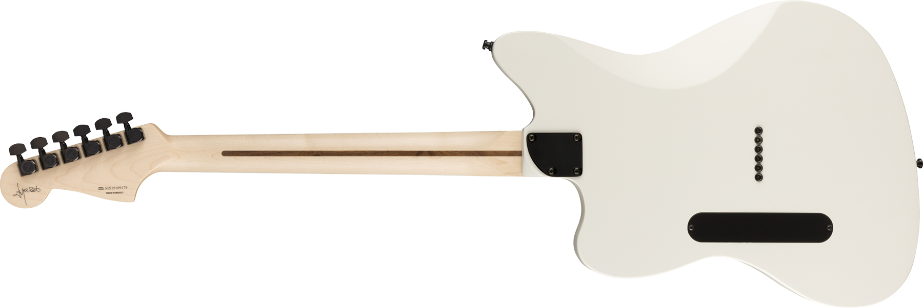 Fender Jim Root Jazzmaster V4 Mex Signature Hh Emg Ht Eb - Artic White - Retro-rock elektrische gitaar - Variation 1
