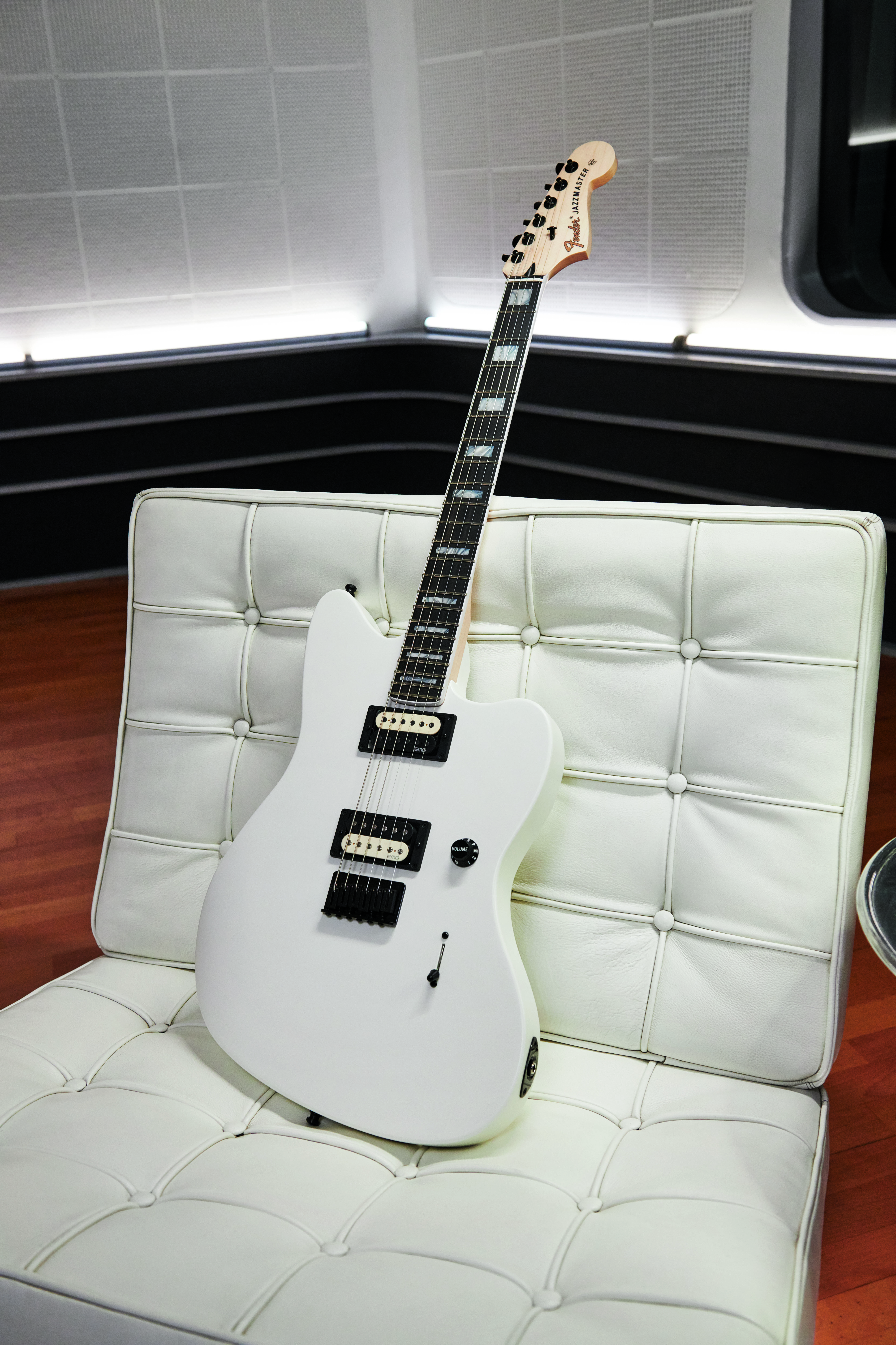 Fender Jim Root Jazzmaster V4 Mex Signature Hh Emg Ht Eb - Artic White - Retro-rock elektrische gitaar - Variation 5