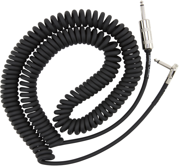 Fender Jimi Hendrix Voodoo Child Cable Instrument Spirale Droit/coude 30inc/9.1m Black - Kabel - Variation 1
