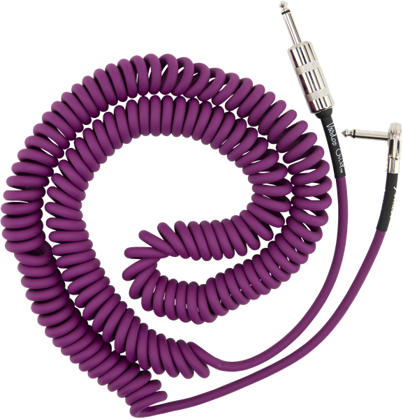 Fender Jimi Hendrix Voodoo Child Cable Instrument Spirale Droit/coude 30inc/9.1m Purple - Kabel - Variation 1