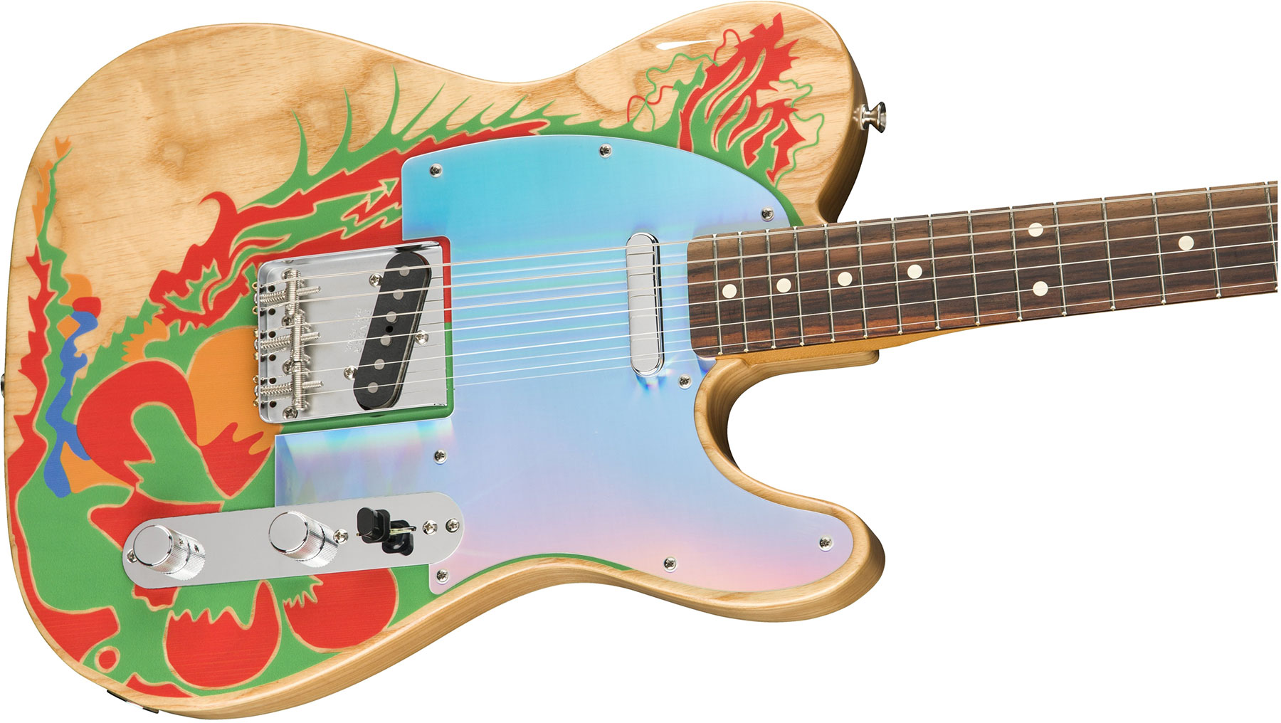 Fender Jimmy Page Tele Dragon Ltd Mex Signature Rw - Natural - Televorm elektrische gitaar - Variation 2