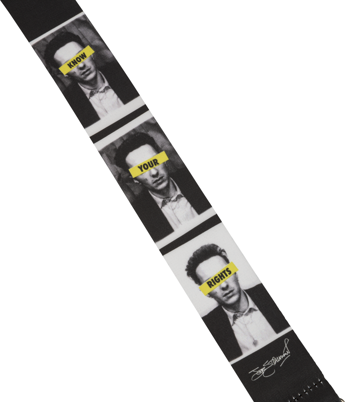 Fender Joe Strummer Know Your Rights Guitar Strap Signature Polyester - Gitaarriem - Variation 1