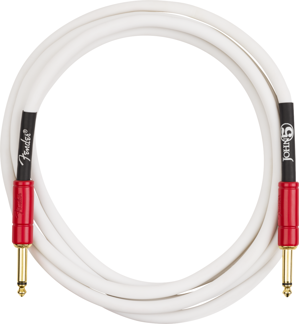 Fender John 5 Instrument Cable 10ft Droit/droit White & Red - Kabel - Variation 1