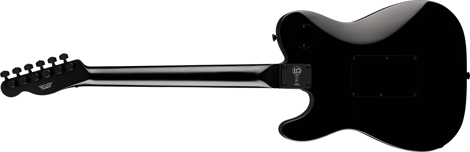 Fender John Five Tele Phantom Signature Ind 2h Dimarzio Fr Eb - Black - Kenmerkende elektrische gitaar - Variation 1