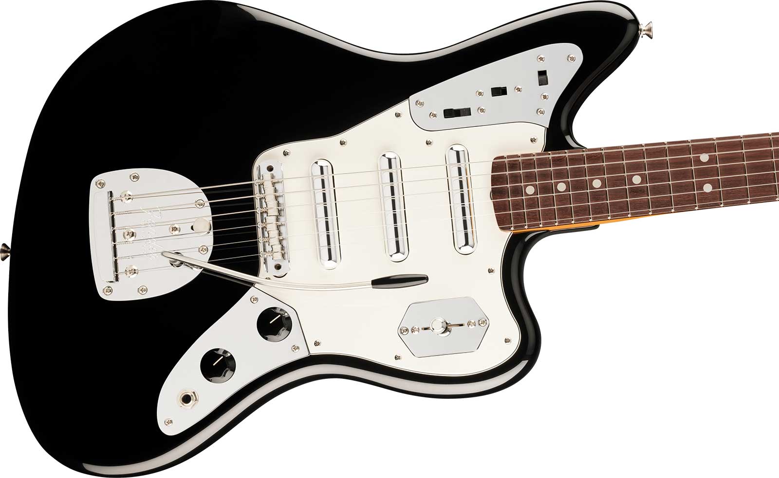 Fender Johnny Marr Jaguar Special Usa Ltd Signature Shsc 3s Trem Rw - Black - Kenmerkende elektrische gitaar - Variation 2
