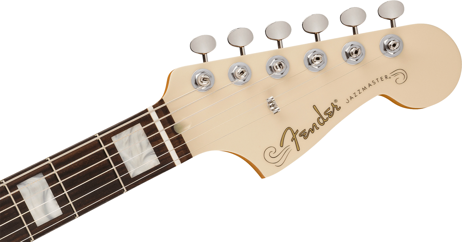 Fender Kim Gordon Jazzmaster Mex Ltd Signature Ltd 2s Trem Rw - Olympic White - Kenmerkende elektrische gitaar - Variation 3