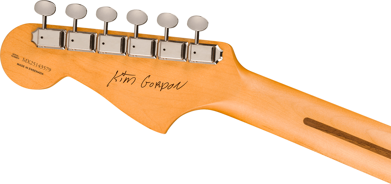 Fender Kim Gordon Jazzmaster Mex Ltd Signature Ltd 2s Trem Rw - Olympic White - Kenmerkende elektrische gitaar - Variation 4