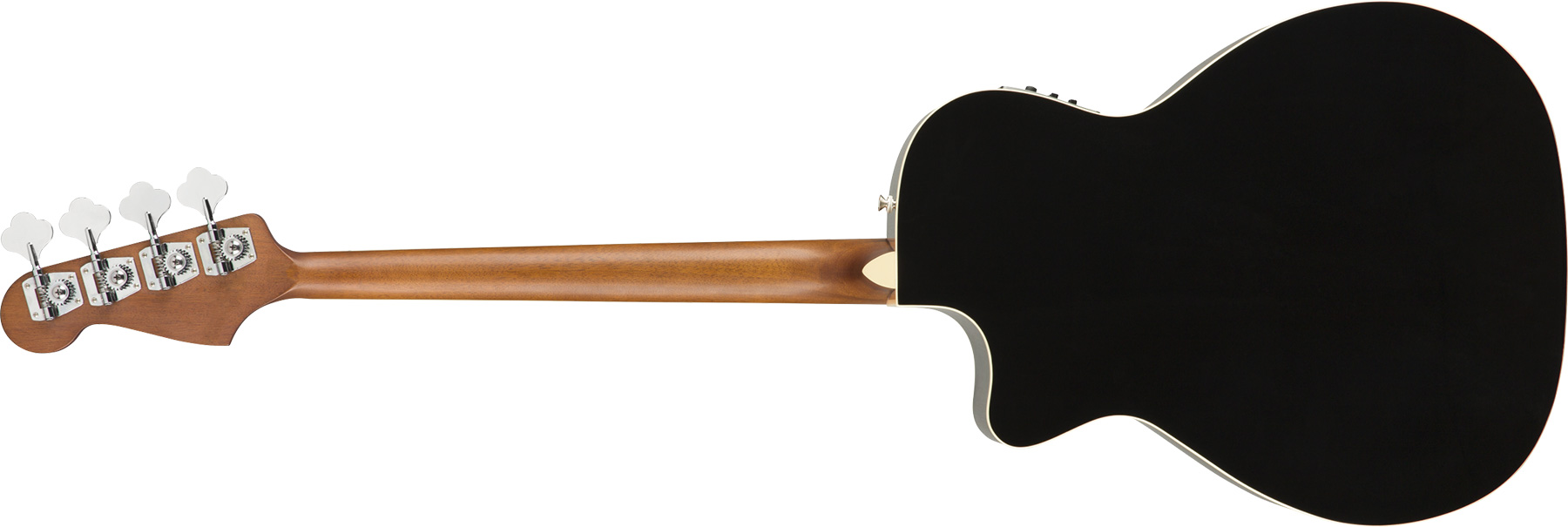 Fender Kingman Bass Concert Cw Short Scale Epicea Acajou Wal - Black - Akoestische bas - Variation 1