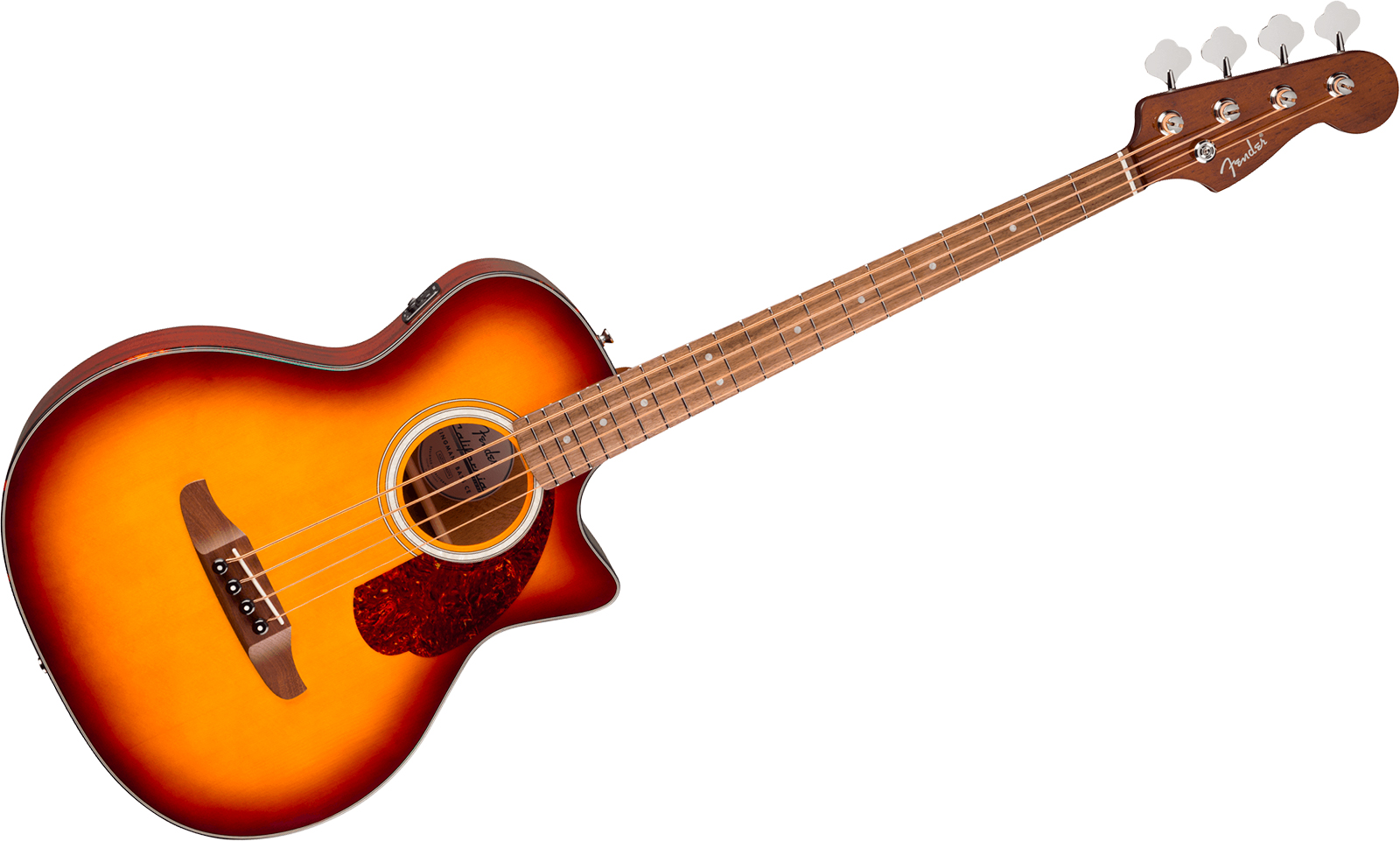 Fender Kingman Bass Deluxe Ce California Cw Shsc Epicea Acajou Noy - Honey Sunburst - Akoestische bas - Variation 1