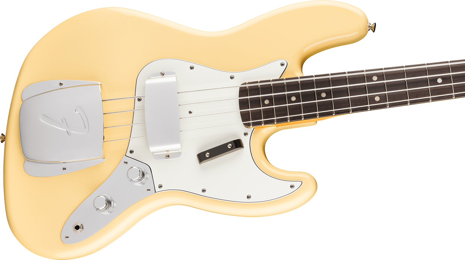 Fender Laura Lee Jazz Bass Mex Ltd Signature Rw - Vintage White - Solid body elektrische bas - Variation 2