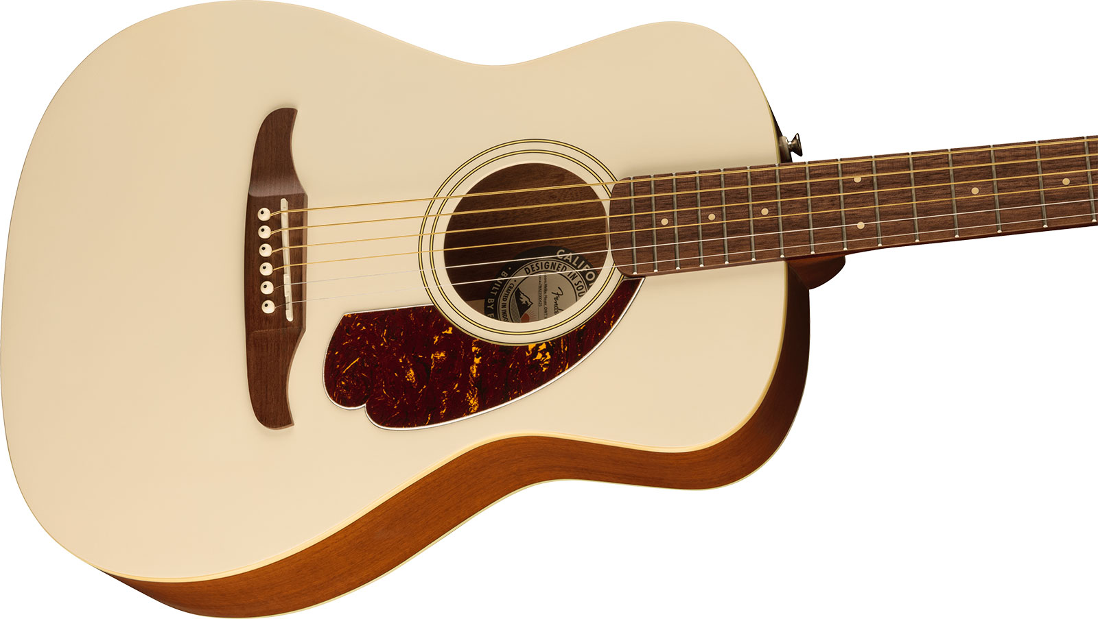 Fender Malibu Player 2023 Parlor Epicea Sapele Wal - Olympic White - Elektro-akoestische gitaar - Variation 2