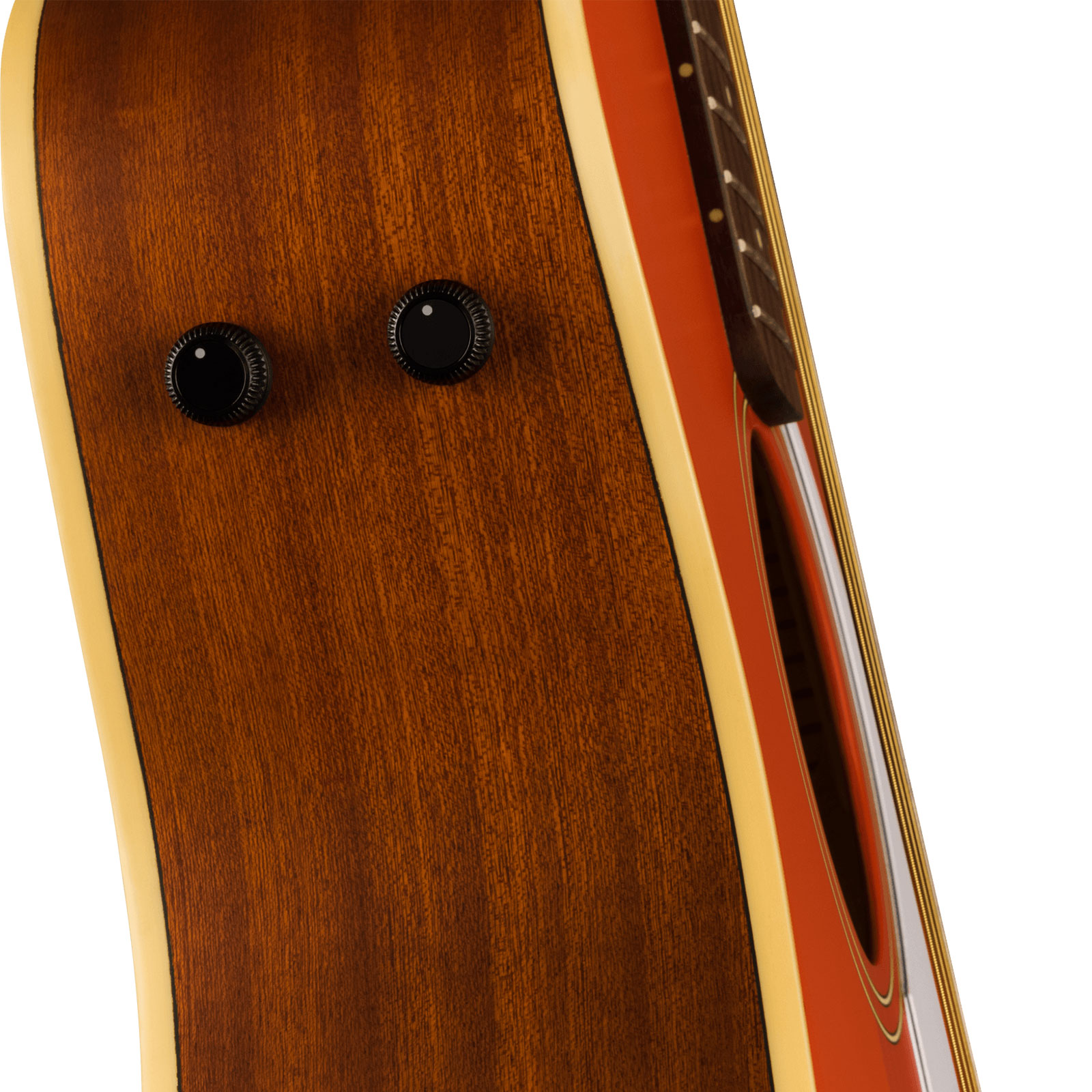 Fender Malibu Player 2023 Parlor Epicea Sapele Wal - Fiesta Red - Elektro-akoestische gitaar - Variation 3