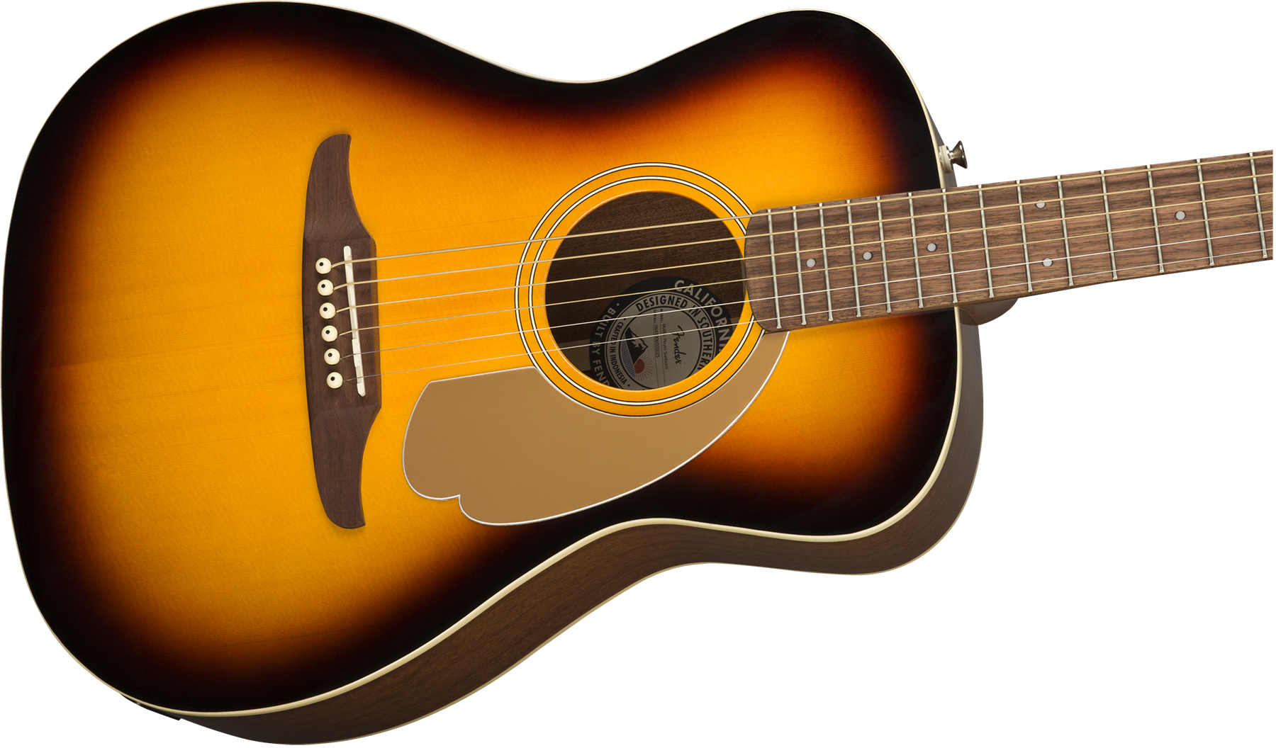 Fender Malibu Player Concert Epicea Acajou Wal - Sunburst - Elektro-akoestische gitaar - Variation 2