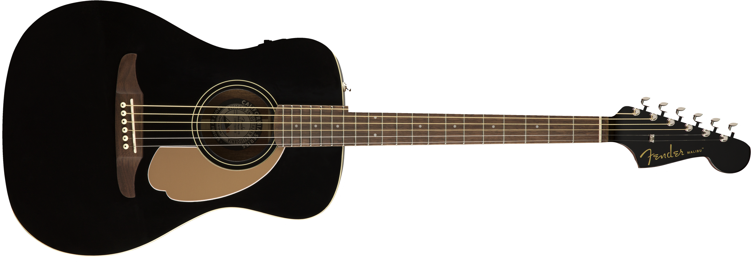 Fender Malibu Player - Jetty Black - Westerngitaar & electro - Variation 1
