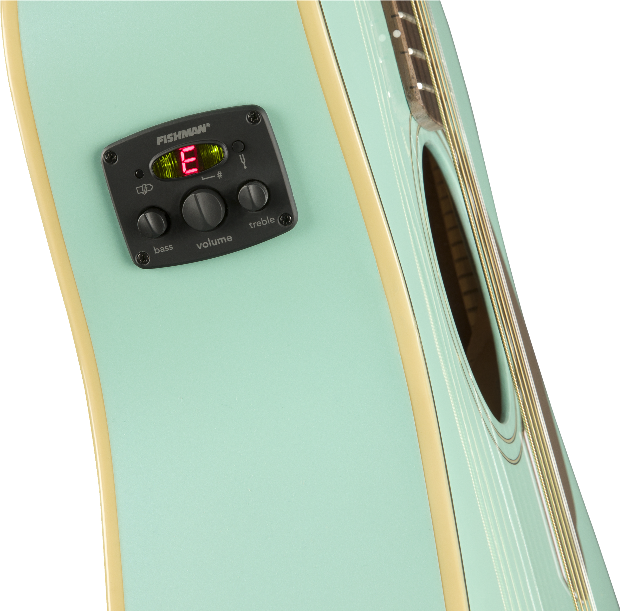 Fender Malibu Player Concert Epicea Acajou Wal - Aqua Splash - Westerngitaar & electro - Variation 3