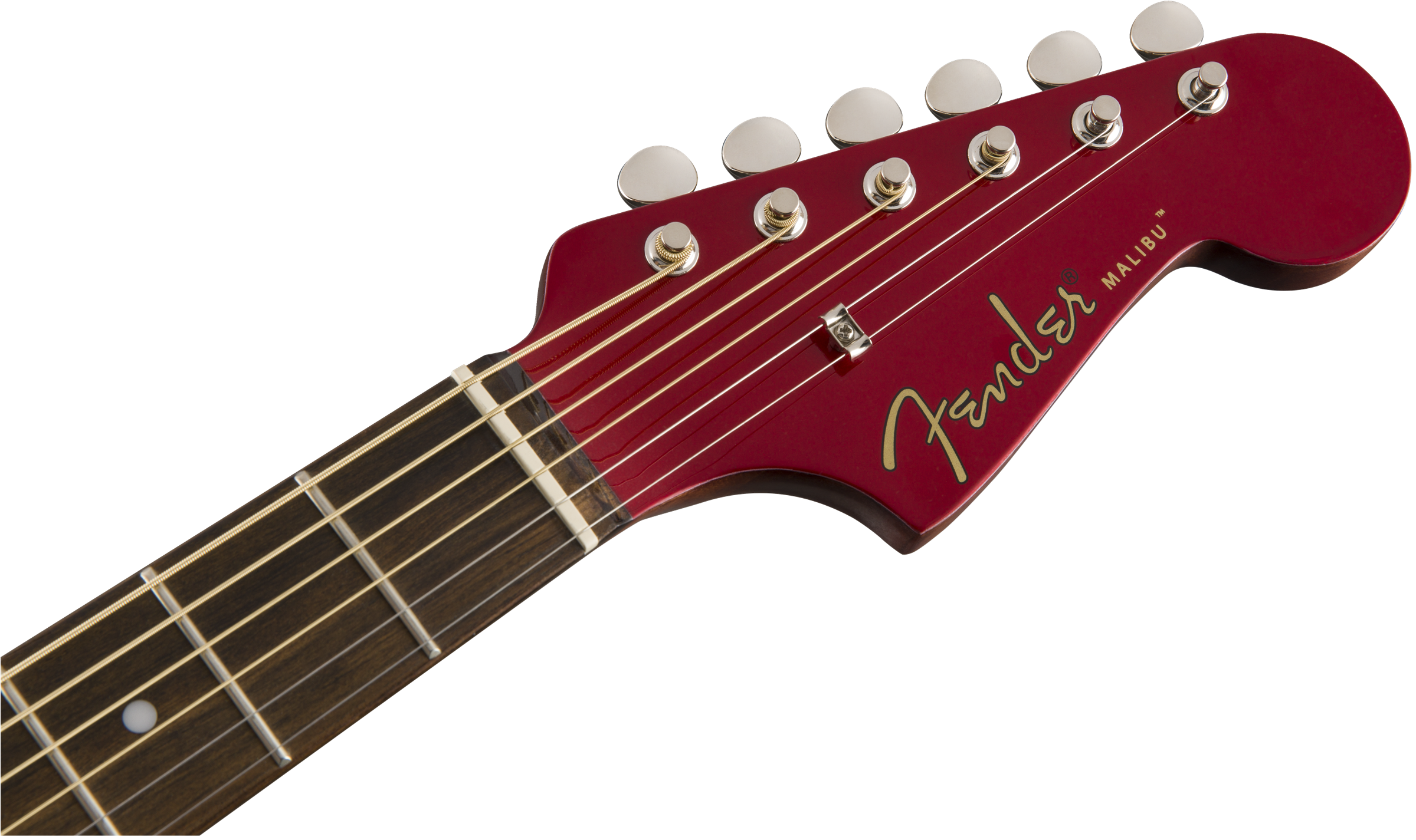 Fender Malibu Player - Candy Apple Red - Westerngitaar & electro - Variation 4