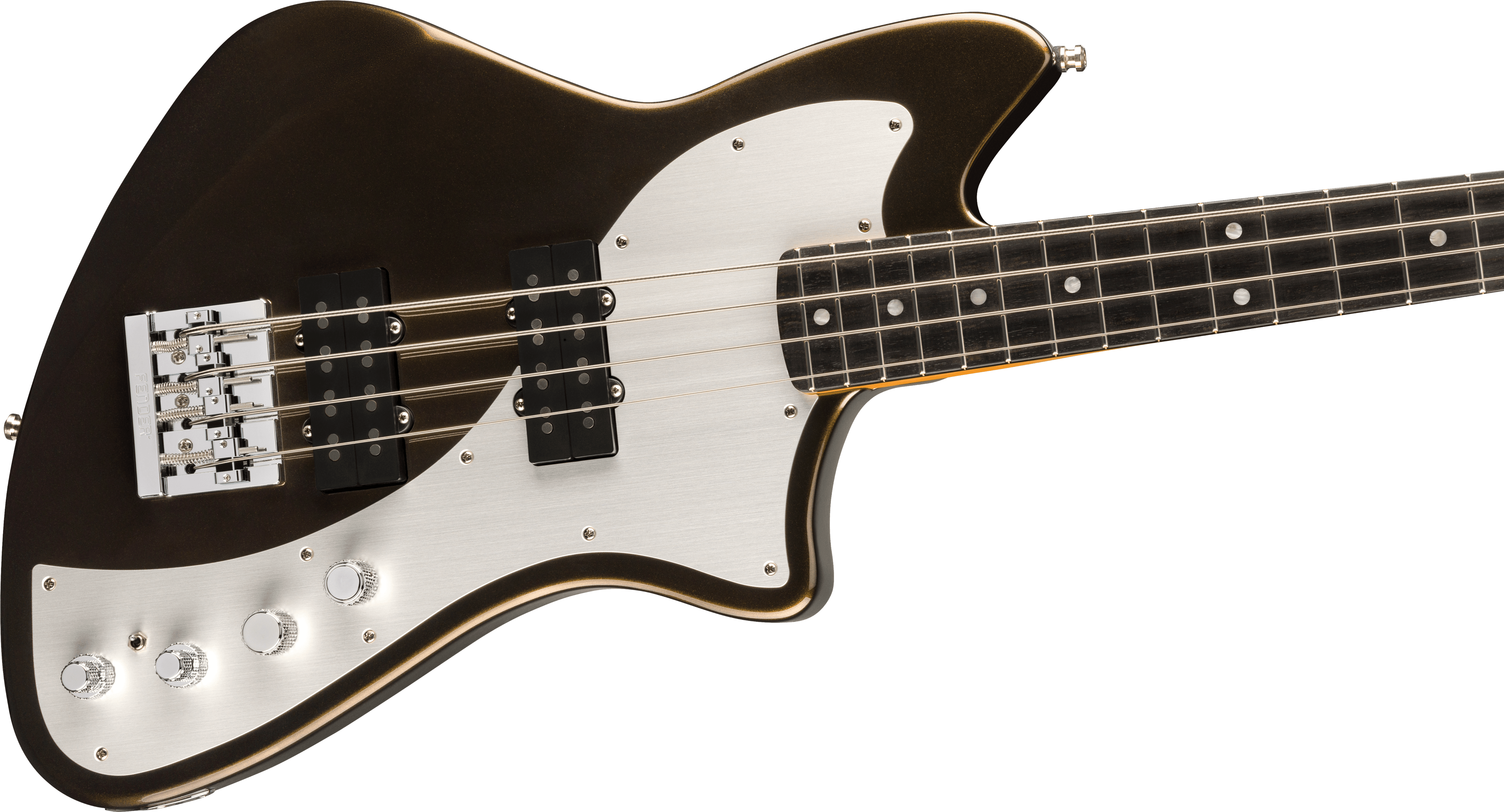 Fender Meteora Bass American Ultra Ii Usa Eb - Texas Tea - Solid body elektrische bas - Variation 3
