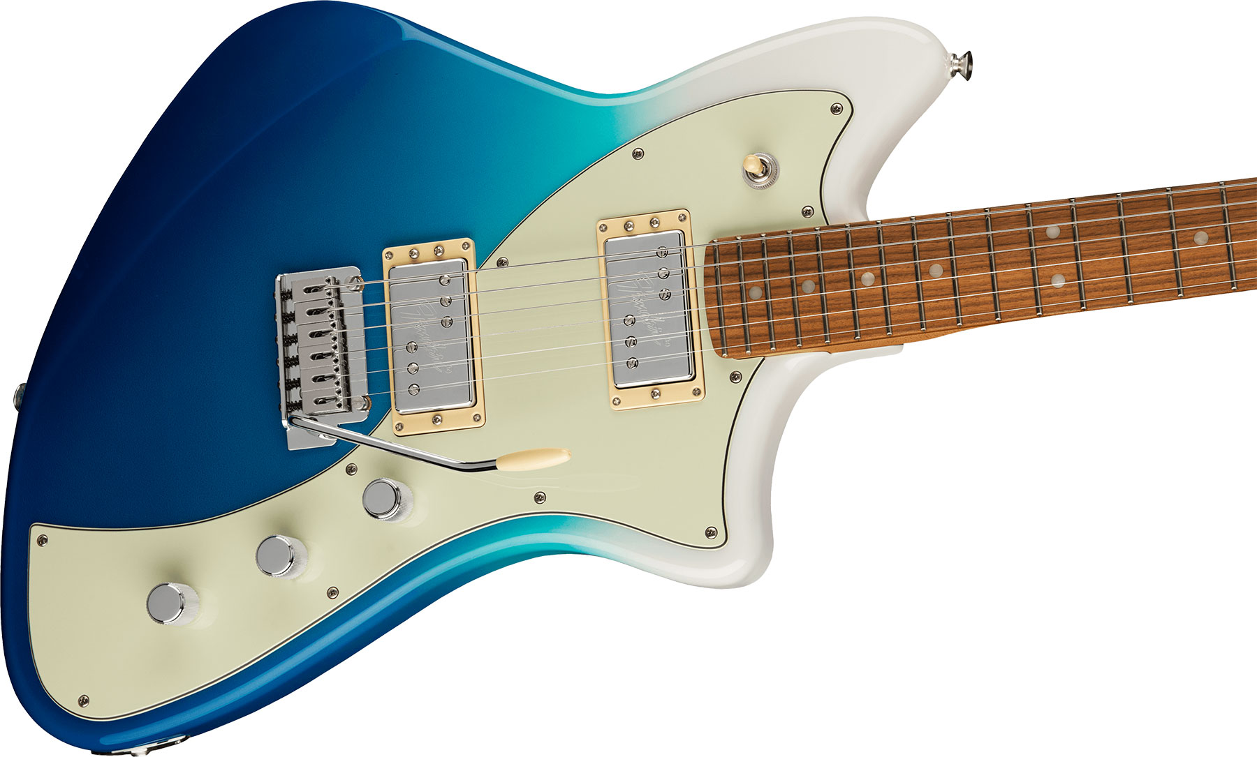 Fender Meteora Player Plus Hh Mex 2h Ht Pf - Belair Blue - Retro-rock elektrische gitaar - Variation 2