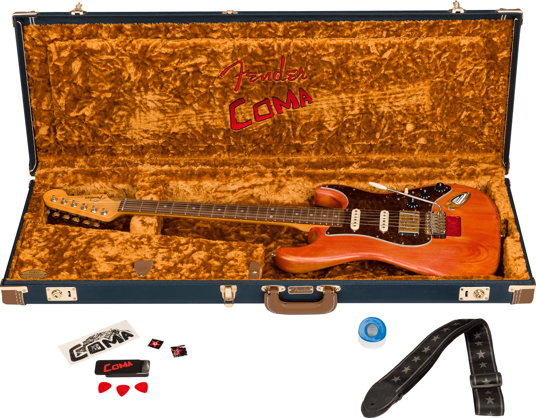 Fender Michael Landau Strat Coma Stories Usa Signature Hss Trem Rw - Coma Red - Elektrische gitaar in Str-vorm - Variation 4