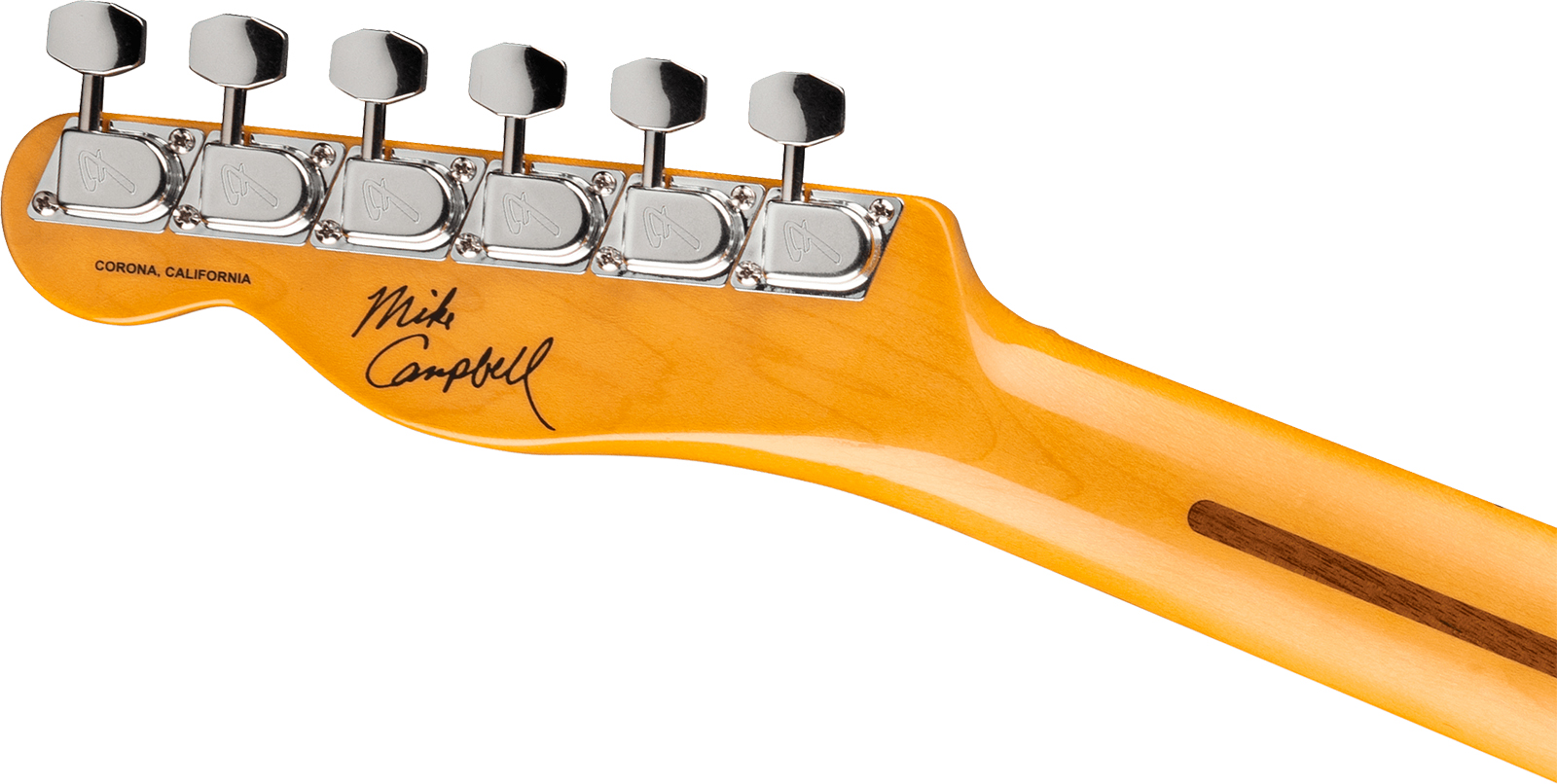 Fender Mike Campbell Tele Red Dog Stories Usa Signature Shh Trem Mn - Red Dog Red - Televorm elektrische gitaar - Variation 4