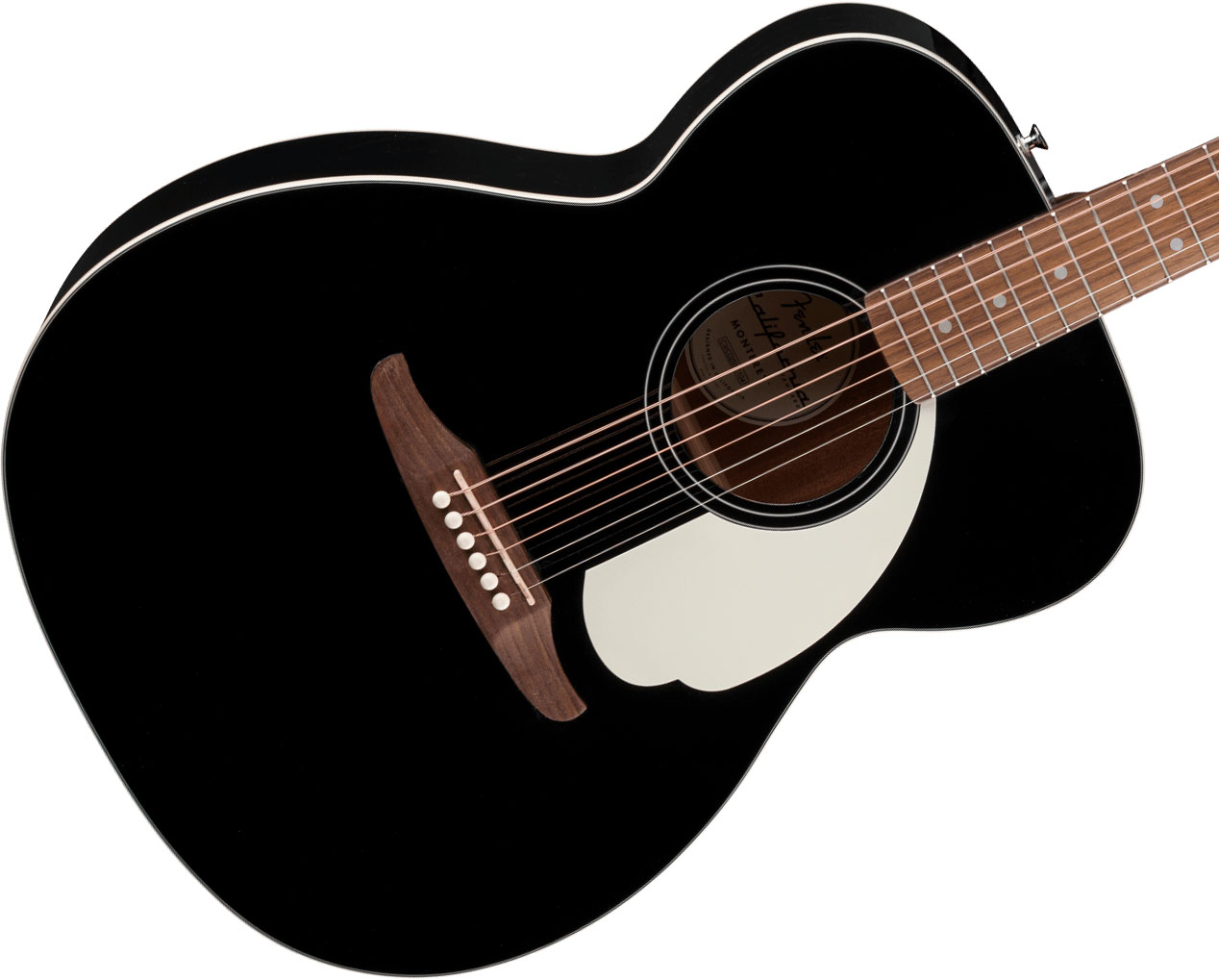 Fender Monterey California Standard Om Epicea Sapele Wal - Black - Folk gitaar - Variation 2