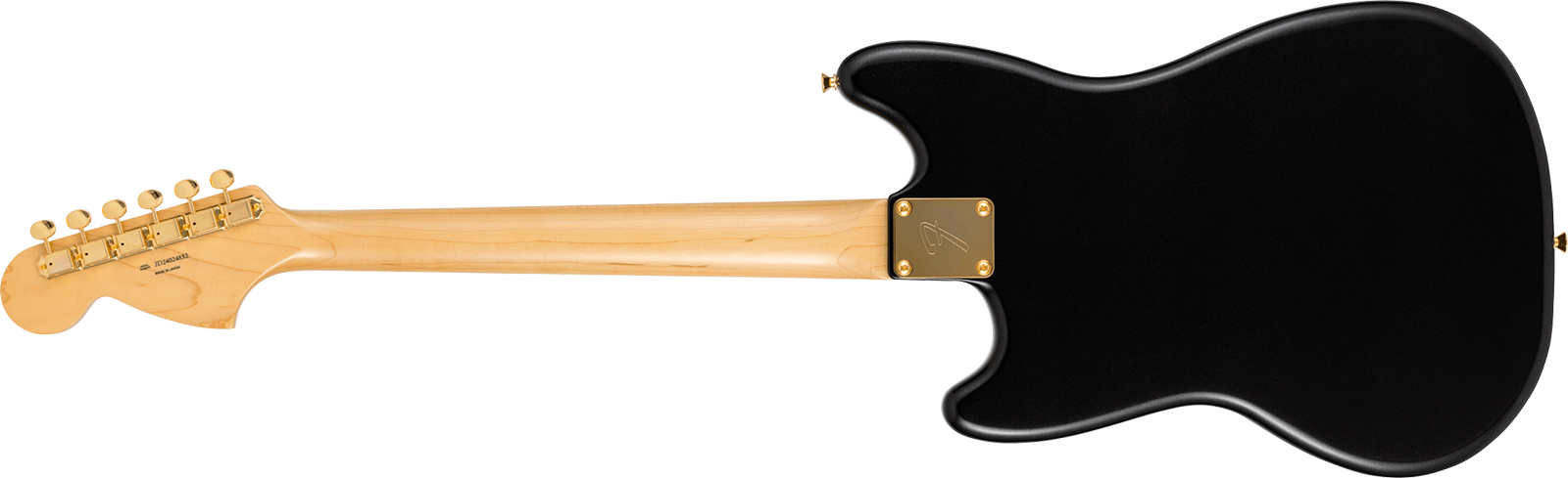 Fender Mustang 60s Traditional Mij Ltd Jap Shsc 2s Trem Rw - Black Pearl - Retro-rock elektrische gitaar - Variation 1