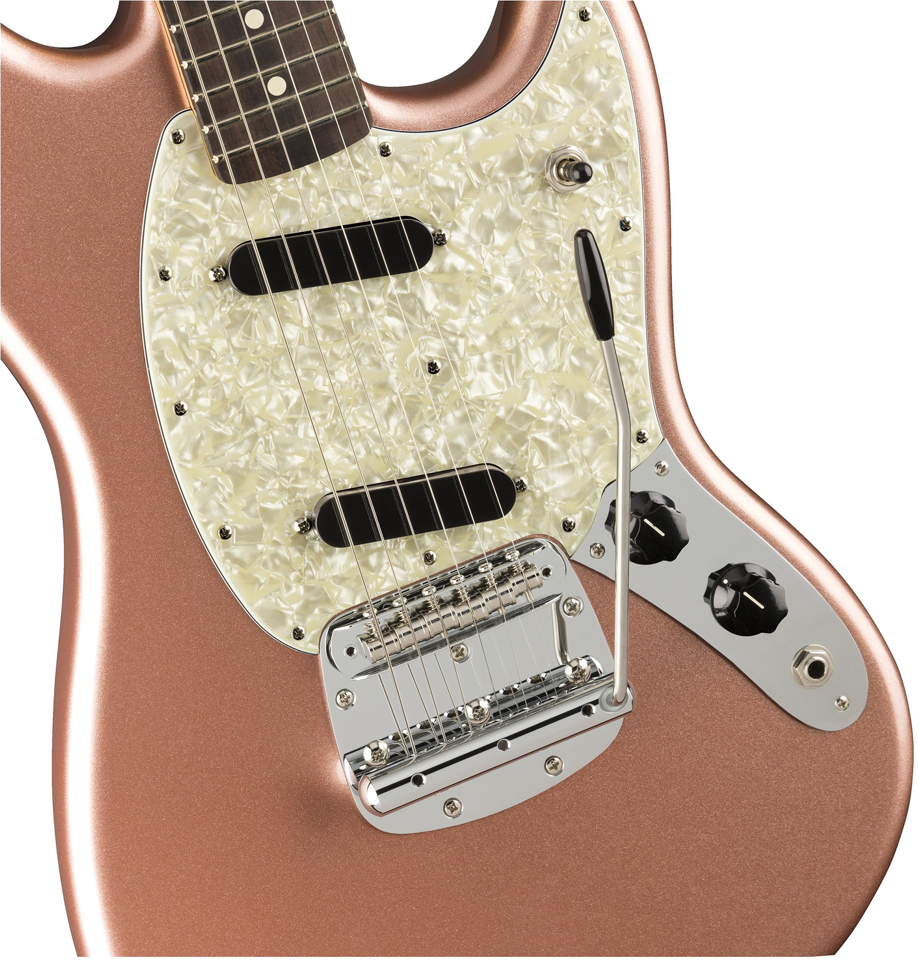 Fender Mustang American Performer Usa Ss Rw - Penny - Guitarra eléctrica de doble corte. - Variation 2