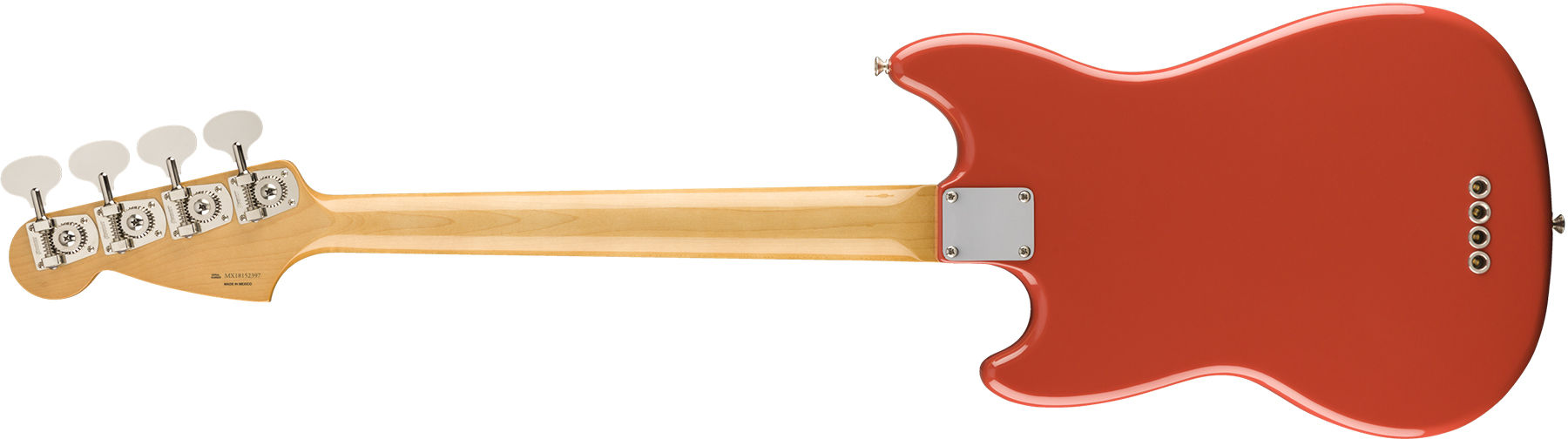 Fender Mustang Bass 60s Vintera Vintage Mex Pf - Fiesta Red - Short scale elektrische bas - Variation 1