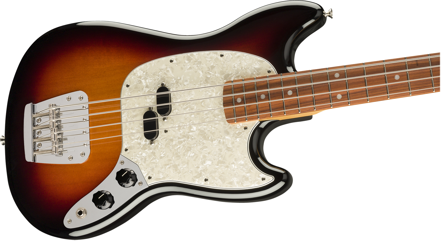 Fender Mustang Bass 60s Vintera Vintage Mex Pf - 3-color Sunburst - Short scale elektrische bas - Variation 2