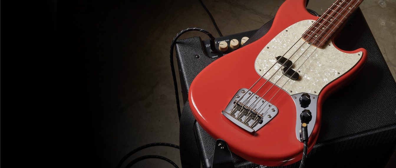 Fender Mustang Bass 60s Vintera Vintage Mex Pf - Fiesta Red - Short scale elektrische bas - Variation 4