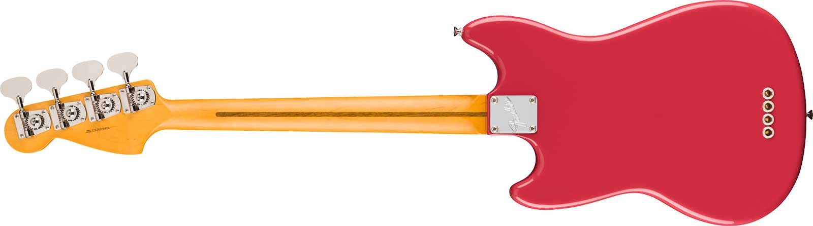 Fender Mustang Bass Classic American Pro Usa Shsc Mn - Faded Dakota Red - Solid body elektrische bas - Variation 1