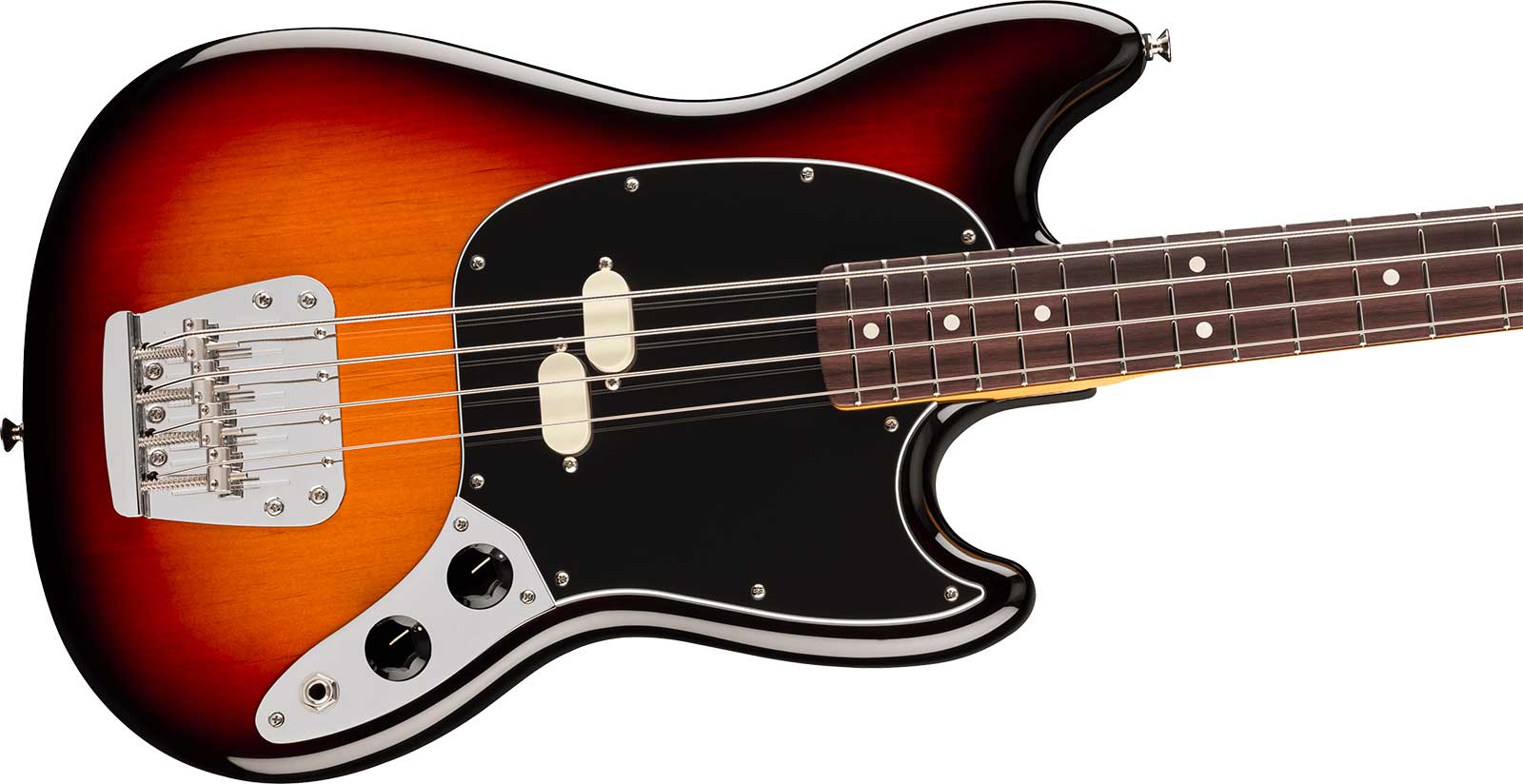 Fender Mustang Bass Classic American Pro Usa Shsc Rw - 3-color Sunburst - Solid body elektrische bas - Variation 2