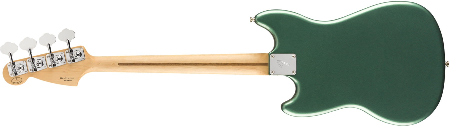 Fender Mustang Bass Pj Player Ltd Mex Pf - Sherwood Green Metallic - Short scale elektrische bas - Variation 1