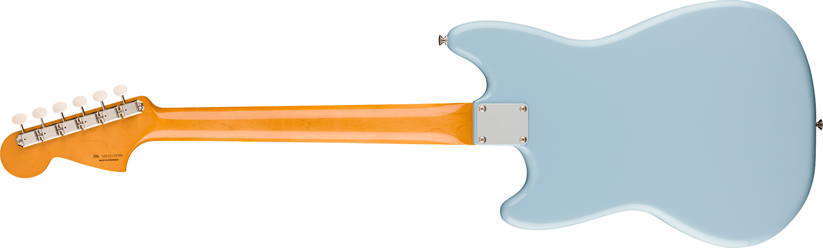 Fender Mustang Mid 60s Vintera 3 Mex Shsc 2s Trem Rw - Sonic Blue - Retro-rock elektrische gitaar - Variation 1