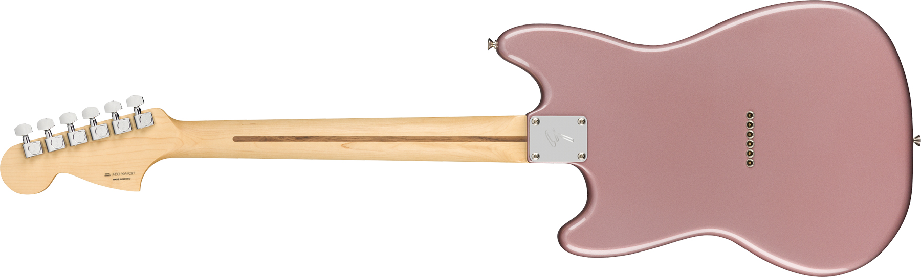 Fender Mustang Player 90 Mex Ht 2p90 Pf - Burgundy Mist Metallic - Retro-rock elektrische gitaar - Variation 1