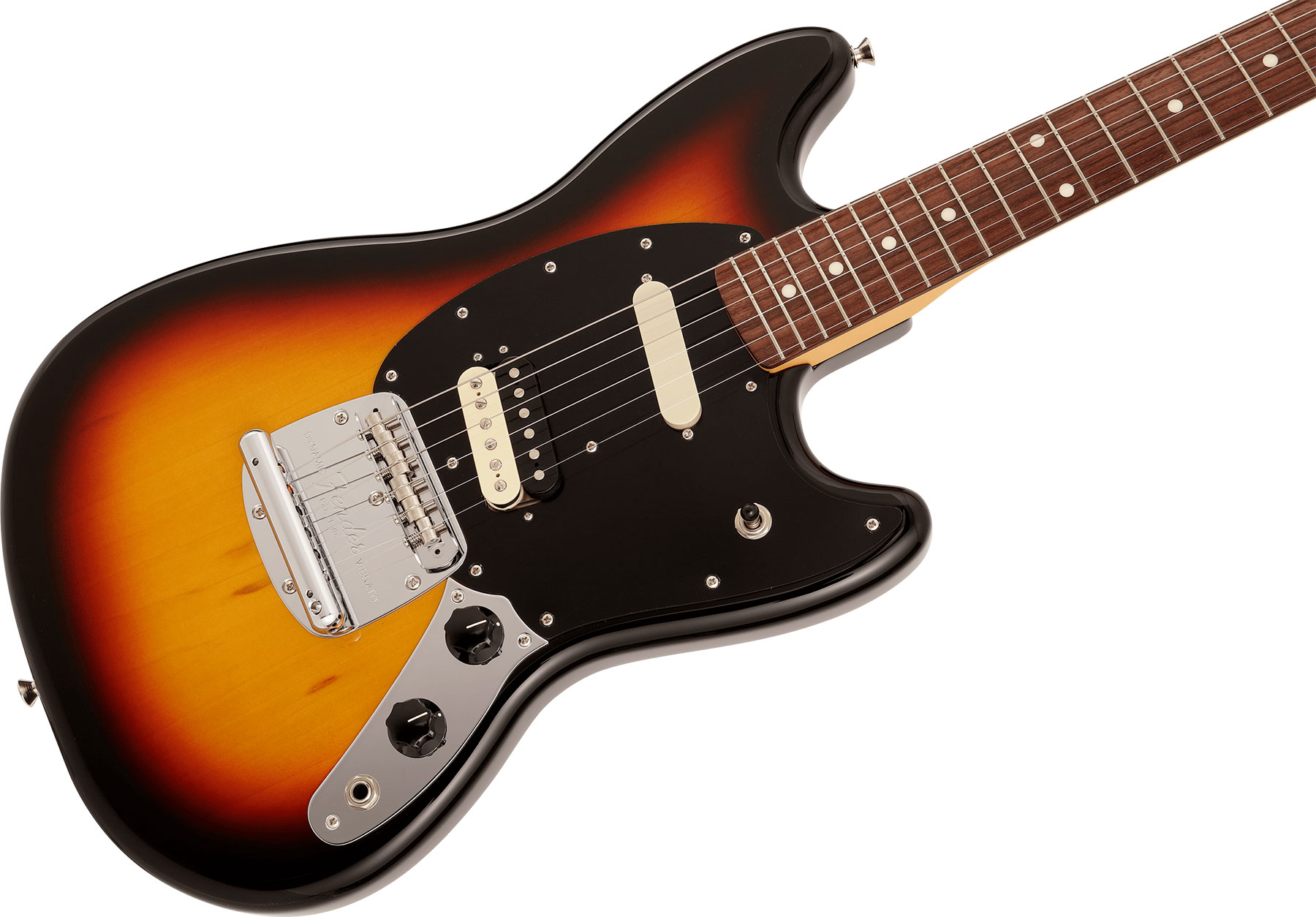 Fender Mustang Reverse Headstock Traditional Ltd Jap Hs Trem Rw - 3-color Sunburst - Elektrische gitaar in Str-vorm - Variation 2