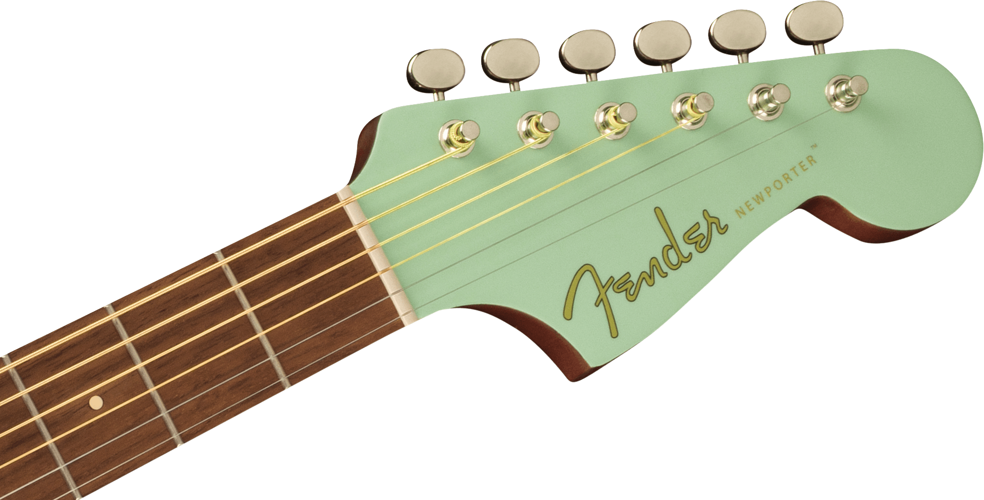 Fender Newport Player Cw Epicea Sapelle - Surf Green - Elektro-akoestische gitaar - Variation 3