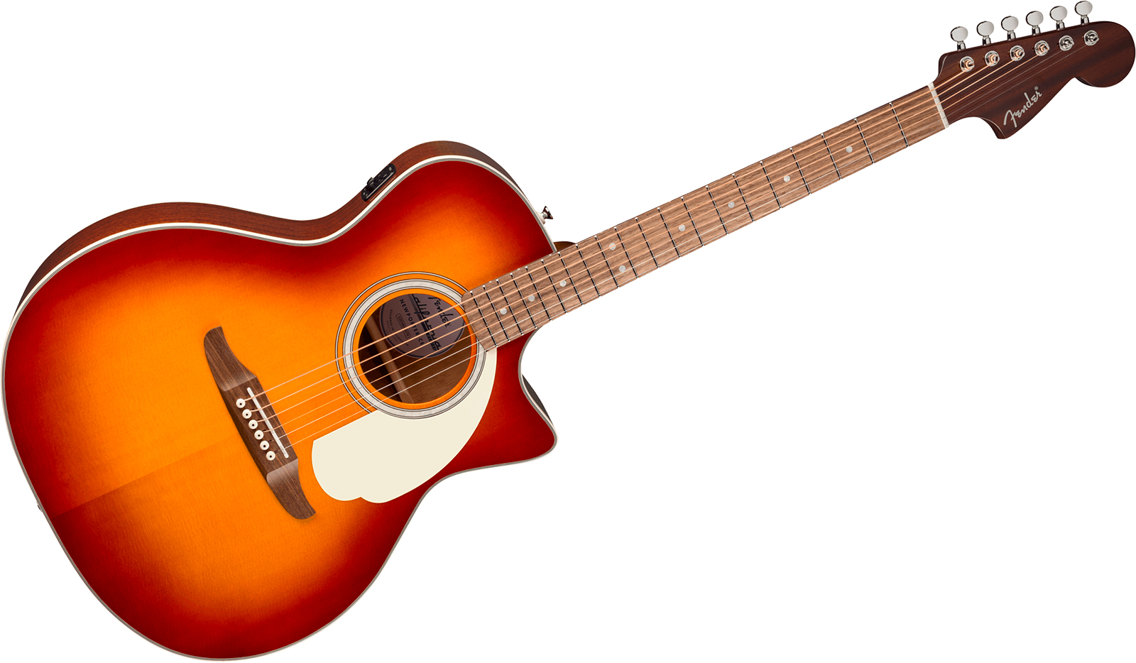 Fender Newporter Deluxe Ce California Auditorium Cw Epicea Acajou Wal - Sienna Sunburst - Folk gitaar - Variation 1