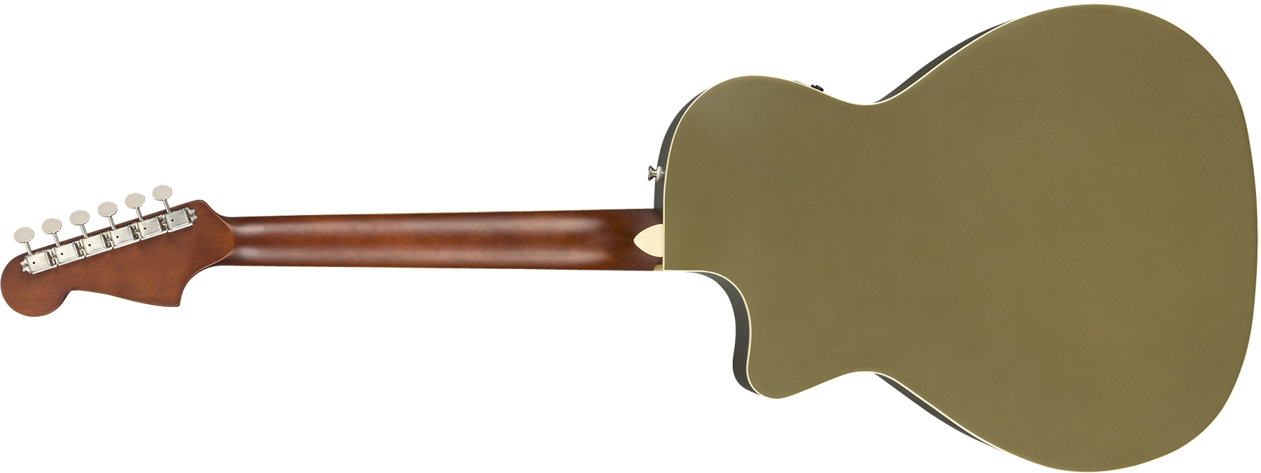 Fender Newporter Player Auditorium Cw Epicea Acajou Wal - Olive Satin - Elektro-akoestische gitaar - Variation 1