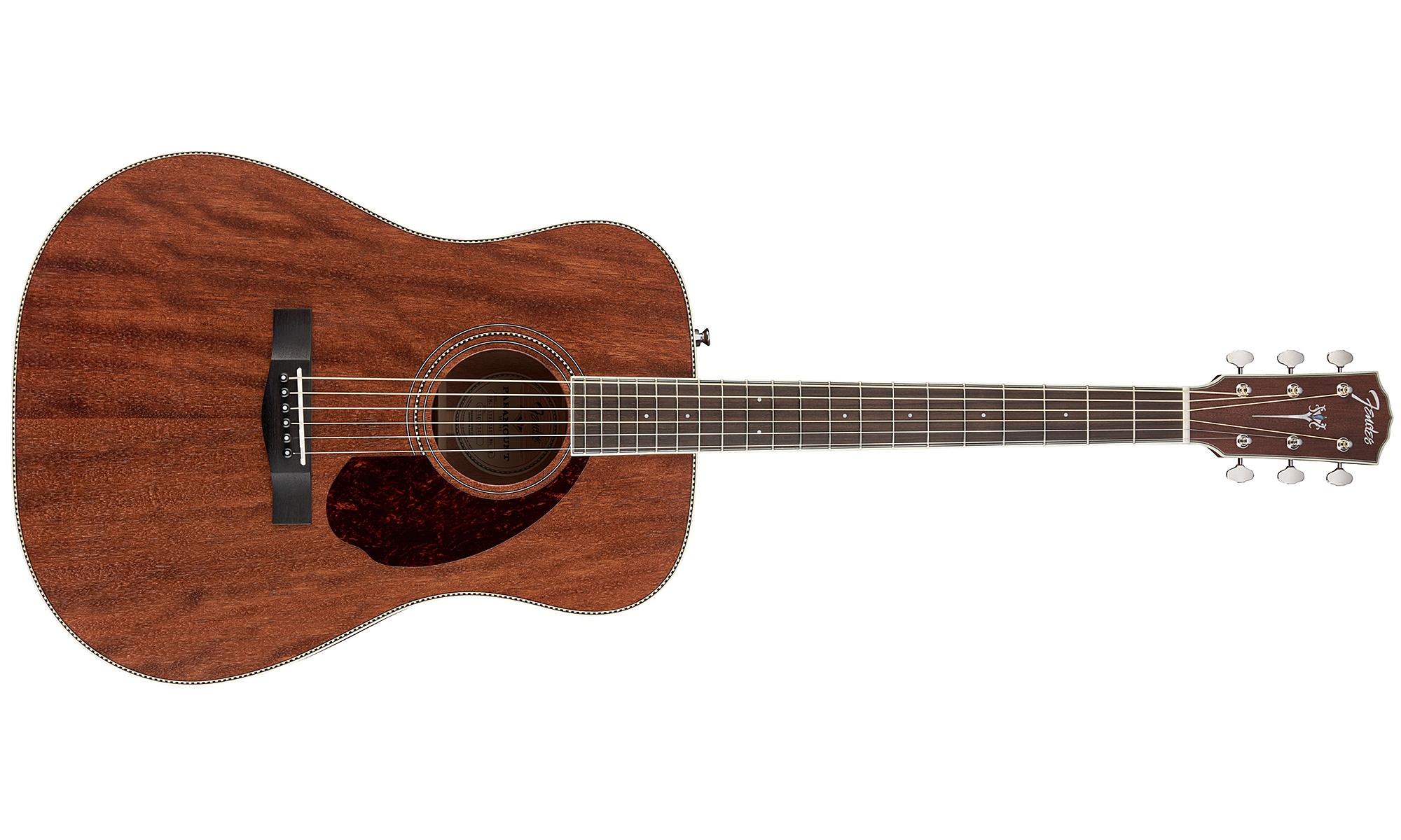 Fender Pm-1 Standard All Mahogany Case Paramount Dreadnought Tout Acajou 2016 - Natural Open Pore - Elektro-akoestische gitaar - Variation 1