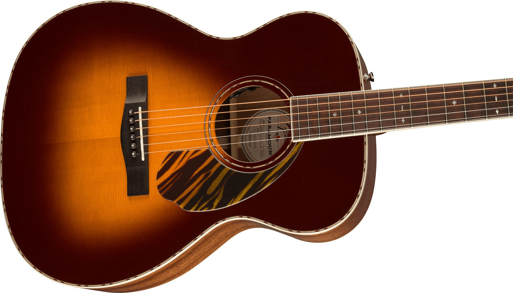 Fender Po-220e Paramount Orchestra Model Om Acajou Ova - 3-color Vintage Sunburst - Folk gitaar - Variation 2