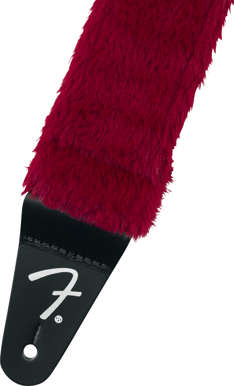Fender Poodle Plush Strap Red - Gitaarriem - Variation 1