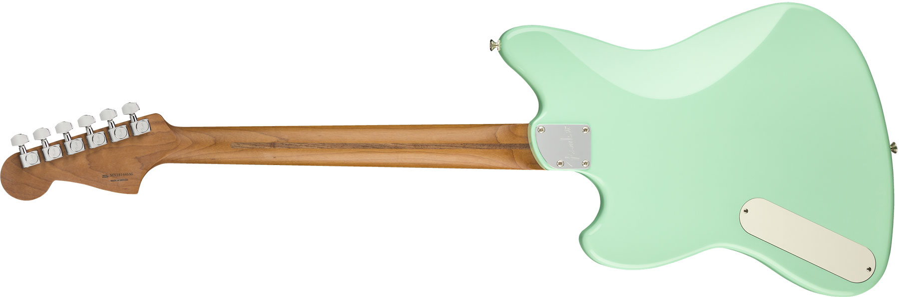 Fender Powercaster Alternate Reality Ltd Hp90 Ht Pf - Surf Green - Retro-rock elektrische gitaar - Variation 1