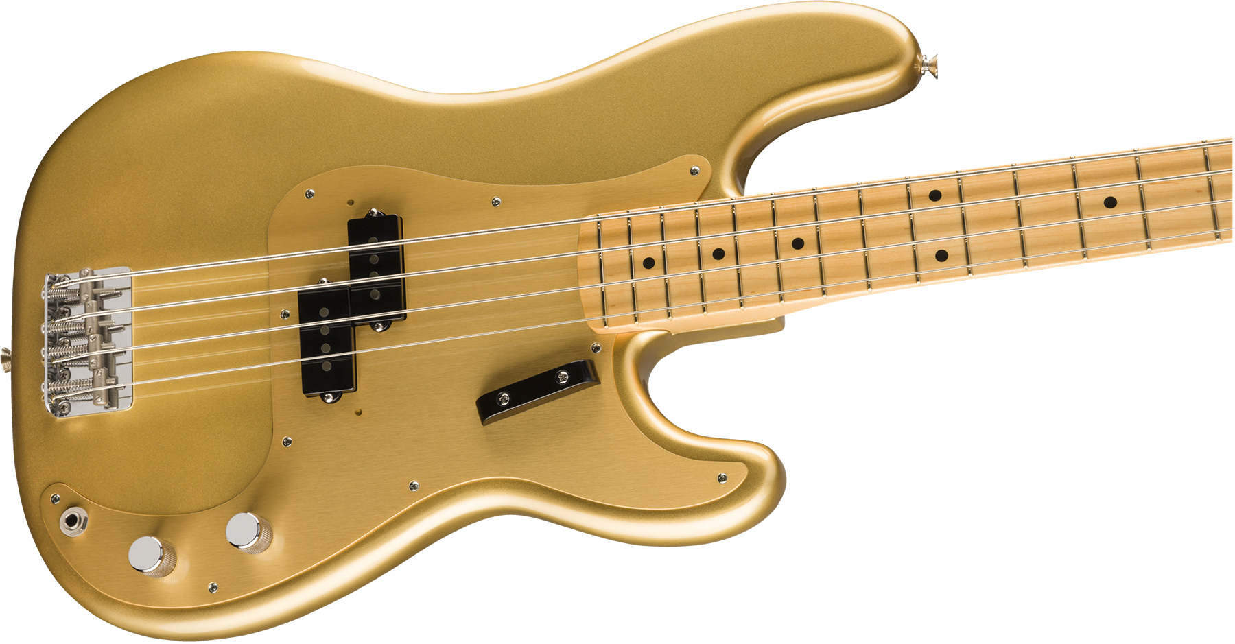 Fender Precision Bass '50s American Original Usa Mn - Aztec Gold - Solid body elektrische bas - Variation 1