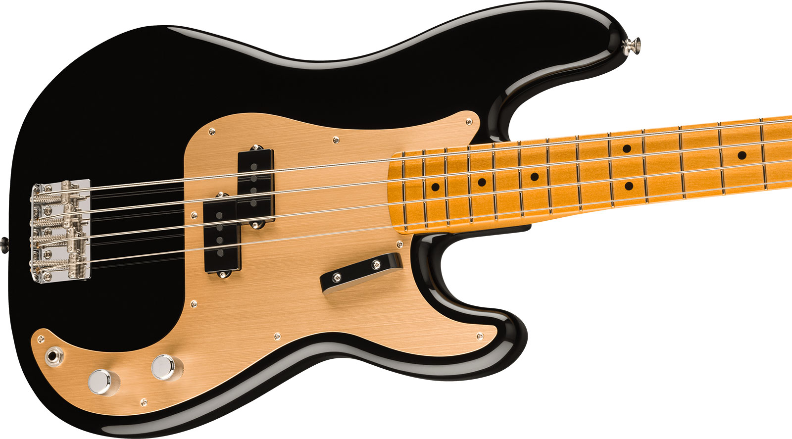 Fender Precision Bass 50s Vintera Ii Mex Mn - Black - Solid body elektrische bas - Variation 2