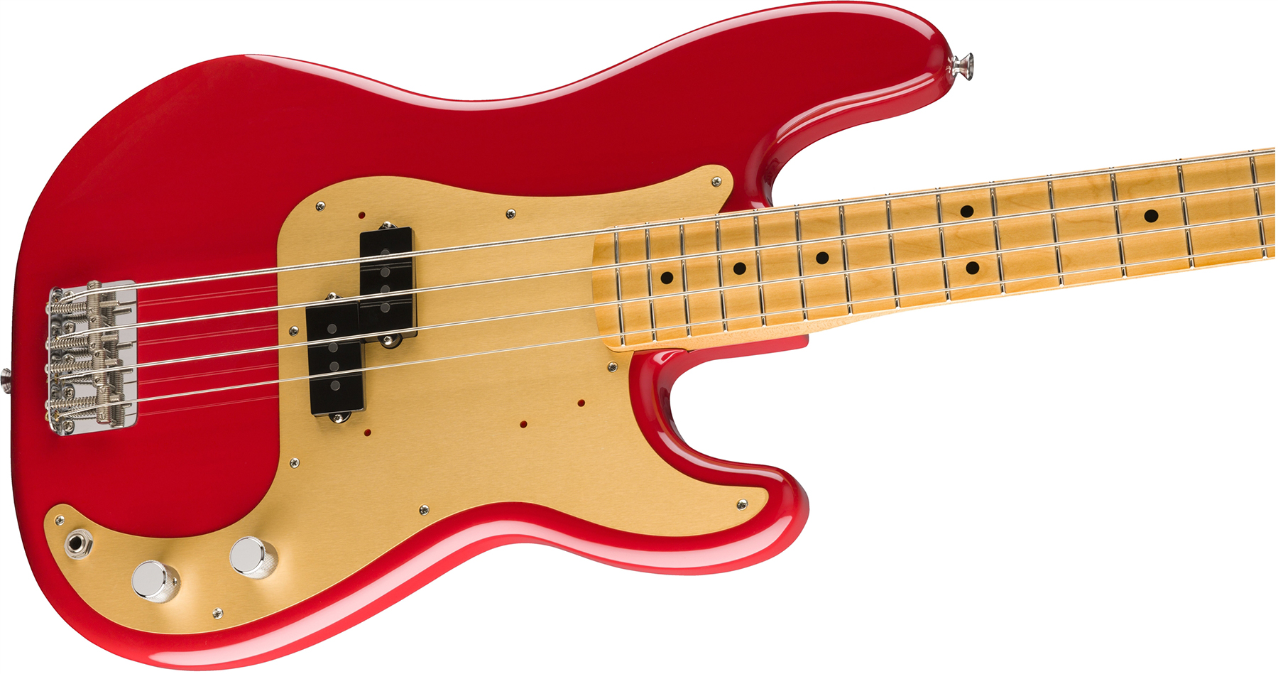Fender Precision Bass 50s Vintera Vintage Mex Mn - Dakota Red - Solid body elektrische bas - Variation 2