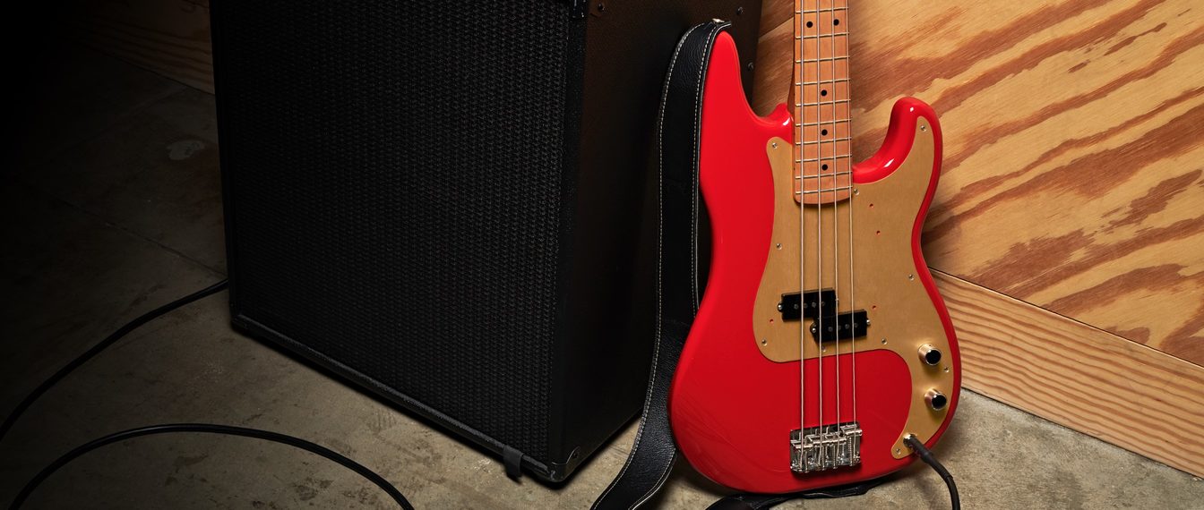 Fender Precision Bass 50s Vintera Vintage Mex Mn - Dakota Red - Solid body elektrische bas - Variation 4
