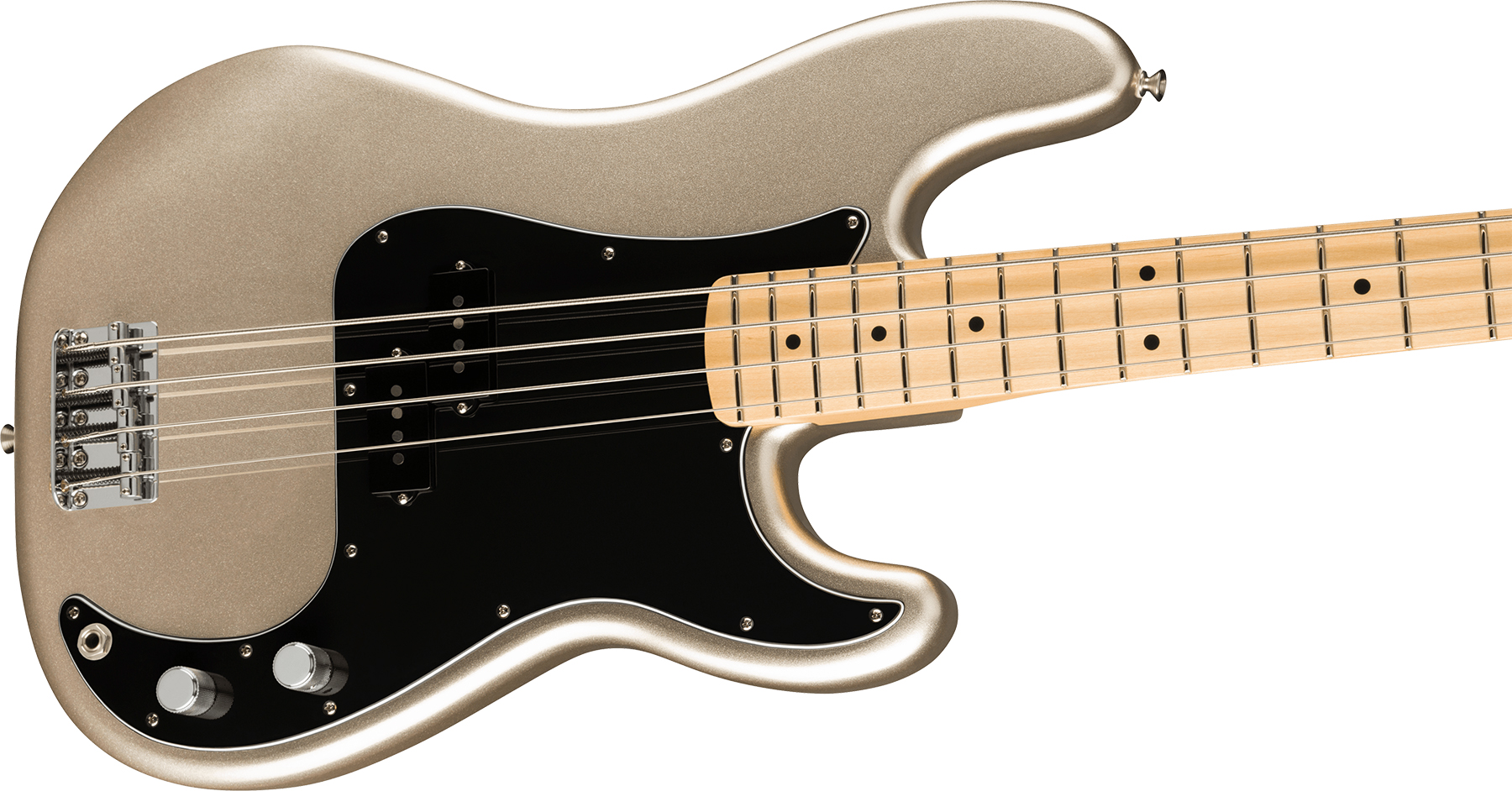 Fender Precision Bass 75th Anniversary Ltd Mex Mn +housse - Diamond Anniversary - Solid body elektrische bas - Variation 2